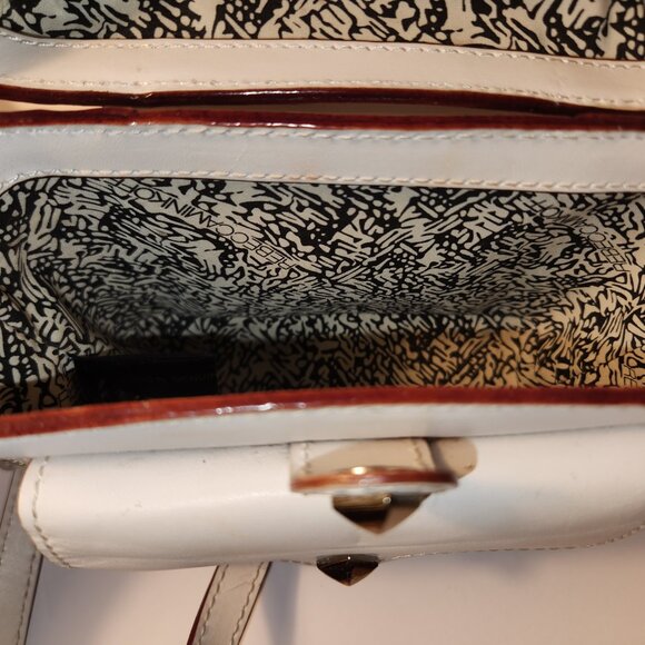Ivory White Leather Rebecca Minkoff Crossbody Bag Great Style Retail Value $98 - Picture 13 of 16